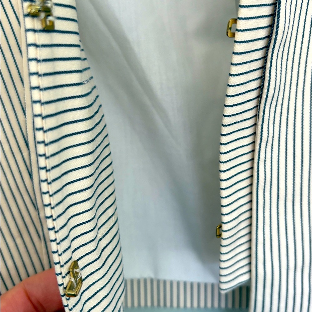 Zara Basic Size Small Short Striped Jacket - image 6